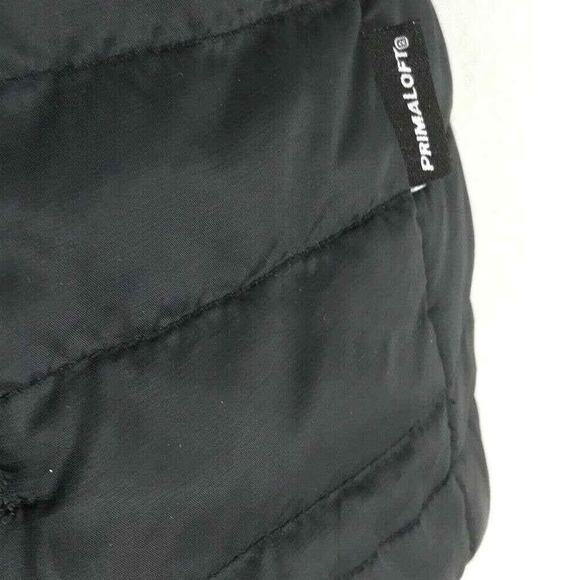 Charles‎ River Quilted Vest Womens Small Primaloft Full Zip Pockets Black Gray - Picture 3 of 6